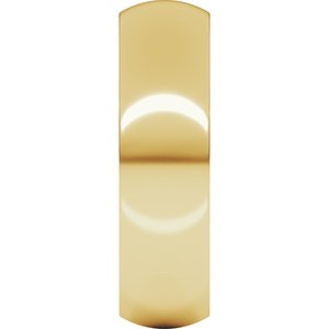 14K Yellow Gold 6 mm Heavyweight Half Round Band. HRH10:5123:P