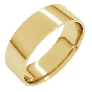 14K Yellow Gold 6 mm Ultra-Lightweight Comfort-Fit Flat Band. FIRUL10:194:P