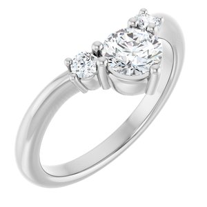Platinum 5/8 CTW Diamond Contour Band. 126986:LG6012:P