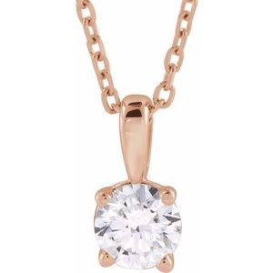 14K Rose Gold 1 1/4 CTW Diamond 18" Necklace. 28392:662:P