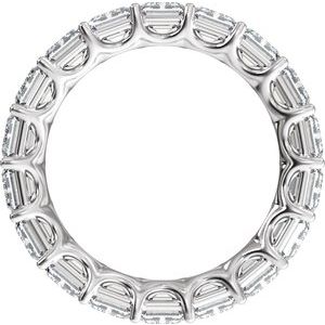 14K White Gold 12 1/3 CTW Diamond Low Profile Eternity Band. 689373:304:P