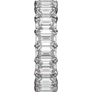 14K White Gold 12 1/3 CTW Diamond Low Profile Eternity Band. 689373:304:P