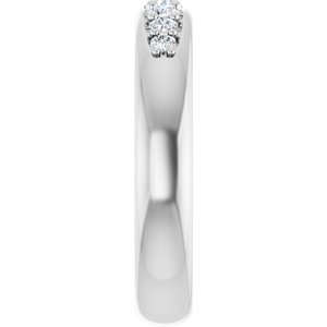 14K White Gold 1/3 CTW Diamond Men's Band. 127132:108:P