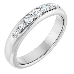 14K White Gold 1/3 CTW Diamond Men's Band. 127132:108:P