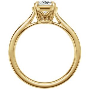 14K Yellow Gold 9x6 mm Pear Engagement Ring. 689419:642:P
