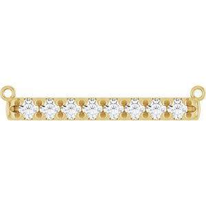 14K Yellow Gold 1/2 CTW Diamond Necklace Center. 86969:614:P
