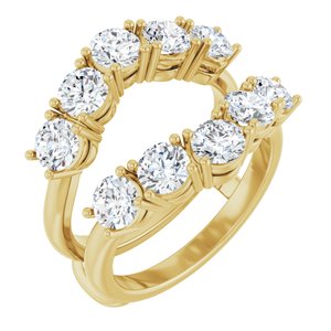 14K Yellow Gold 2 1/2 CTW Diamond Ring Guard. 127255:102:P