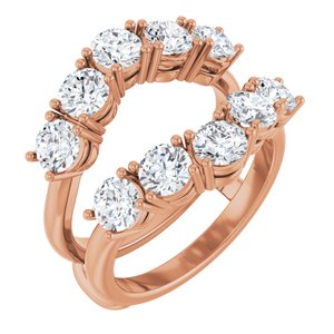 14K Rose Gold 2 1/2 CTW Diamond Ring Guard. 127255:109:P
