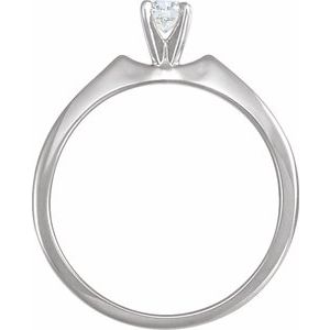 14K White Gold Engagement Ring. 10188:39759:P
