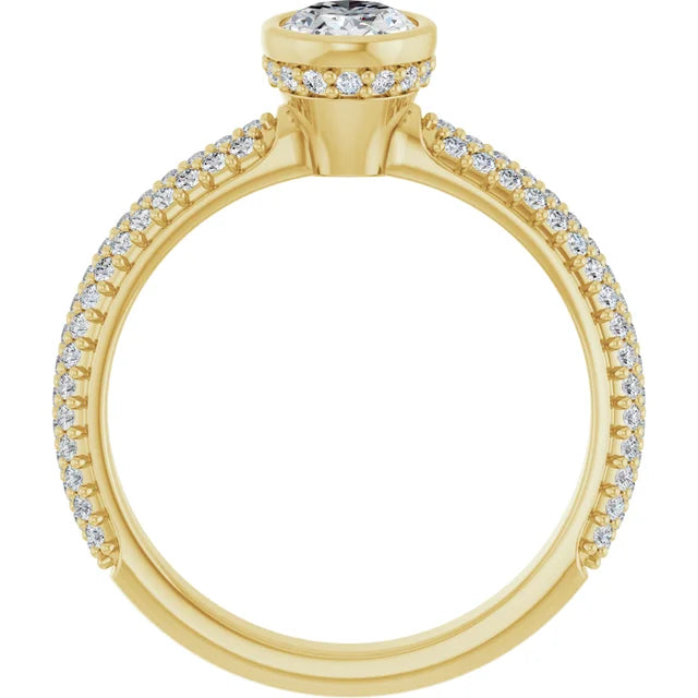 14K Yellow 7x5 mm Oval Engagement Ring