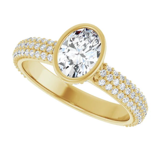 14K Yellow 7x5 mm Oval Engagement Ring