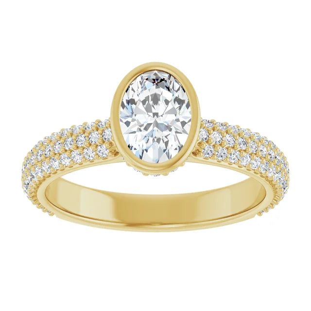 14K Yellow 7x5 mm Oval Engagement Ring