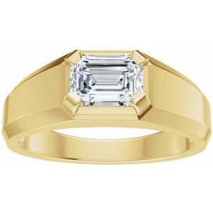 14K Yellow Gold 1 CTW Diamond Men's Band. 689495:LG704:P