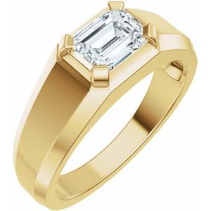 14K Yellow Gold 1 CTW Diamond Men's Band. 689495:LG704:P