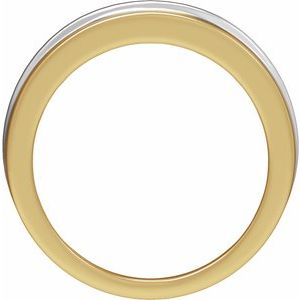 14K Yellow/White Gold 1/2 CTW Diamond Men's Band. 689396:LG700:P