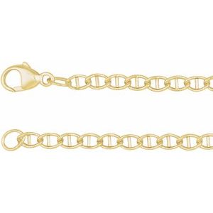 14K Yellow Gold 2.6 mm Anchor Chain