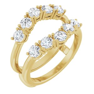 14K Yellow Gold 1 1/5 CTW Diamond Ring Guard. 127255:114:P