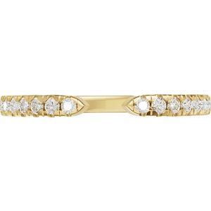 14K Yellow Gold 1/6 CTW Diamond Open Band. 689539:600:P