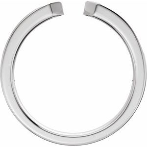 14K White Gold 1/5 CTW Diamond Open Band. 689538:601:P