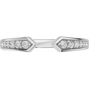 Platinum 1/5 CTW Diamond Open Band. 689538:603:P