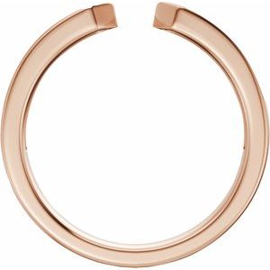 14K Rose Gold 1/5 CTW Diamond Open Band. 689538:602:P
