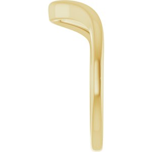 14K Yellow Gold Contour Band for 5.8 mm Round Ring. 122928:628:P