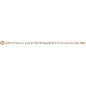 14K Yellow Gold 7 1/8 CTW Diamond Line Bracelet