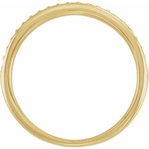 14K Yellow Gold 1/6 CTW Diamond Anniversary Band. 689582:LG700:P
