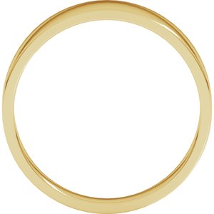 14K Yellow Gold 6 mm Lightweight Tapered Flat Band. FTL10:1447:P