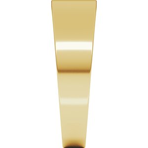 14K Yellow Gold 6 mm Lightweight Tapered Flat Band. FTL10:1447:P