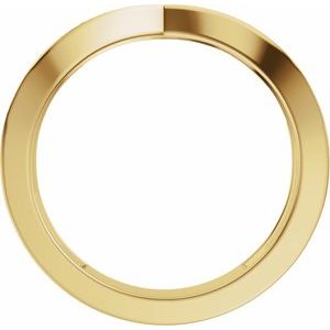 14K Yellow Gold 1/5 CTW Diamond Contour Band Enhancer. 689623:600:P