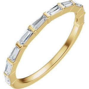 14K Yellow Gold 3/8 CTW Diamond Anniversary Band. 689625:600:P