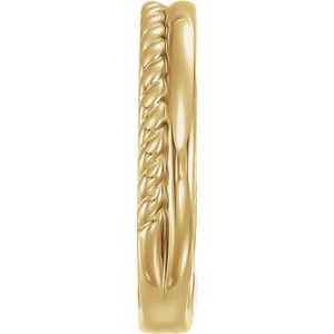 14K Yellow Gold Rope Band. 58255:103:P