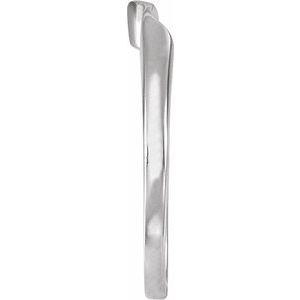 14K White Gold Matching Band for 6.5 mm Round. 120411:255584:P