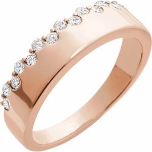 14K Rose 1/3 CTW Diamond Ring. 689207:602:P