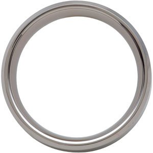 Tungsten 8 mm Beveled-Edge Carbon Fiber Inlay Comfort-Fit Men's Band. TAR276:0007:P