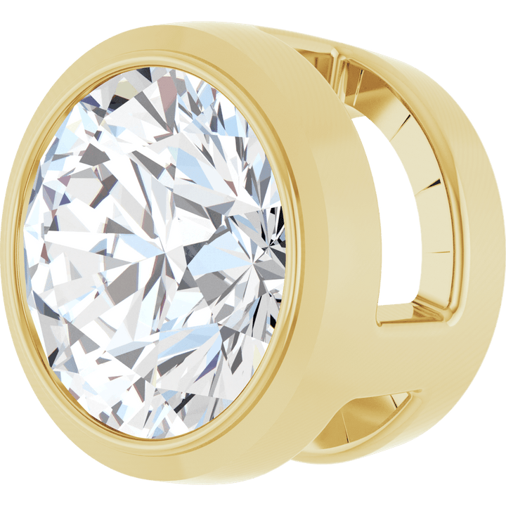 14K Yellow Gold 1/2 CT Diamond Slide Pendant