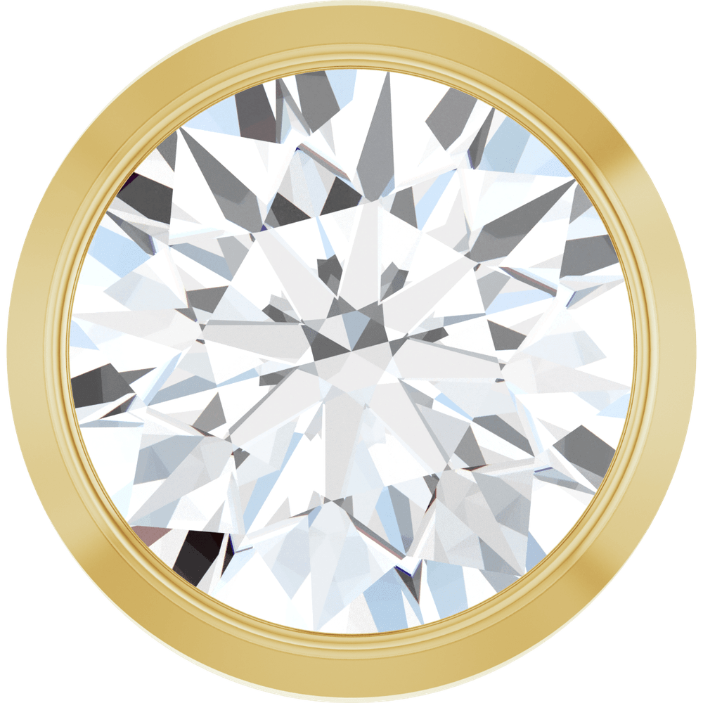 14K Yellow Gold 1/2 CT Diamond Slide Pendant
