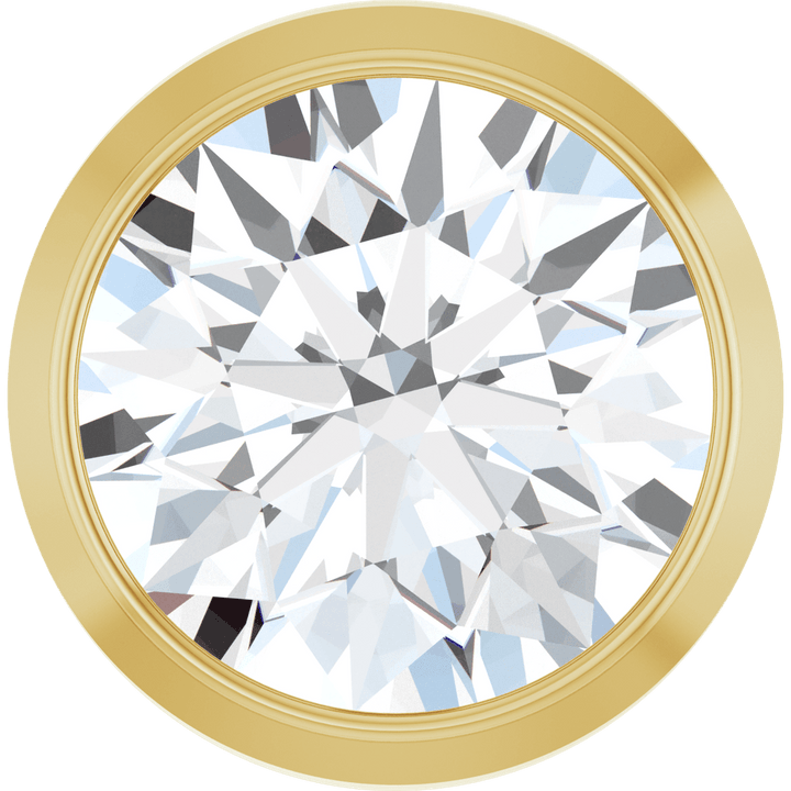 14K Yellow Gold 1/2 CT Diamond Slide Pendant