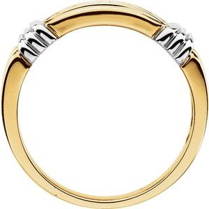 14K Yellow/White Gold 1/2 CTW Diamond Men's Band. 60694:209273:P