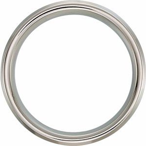 Cobalt 6 mm Beveled-Edge Inlay Comfort-Fit Men's Band. COR188:010:P