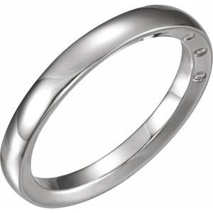 14K White Gold 4 mm .03 CTW Diamond Accented Men's Band. 122263:6006:P