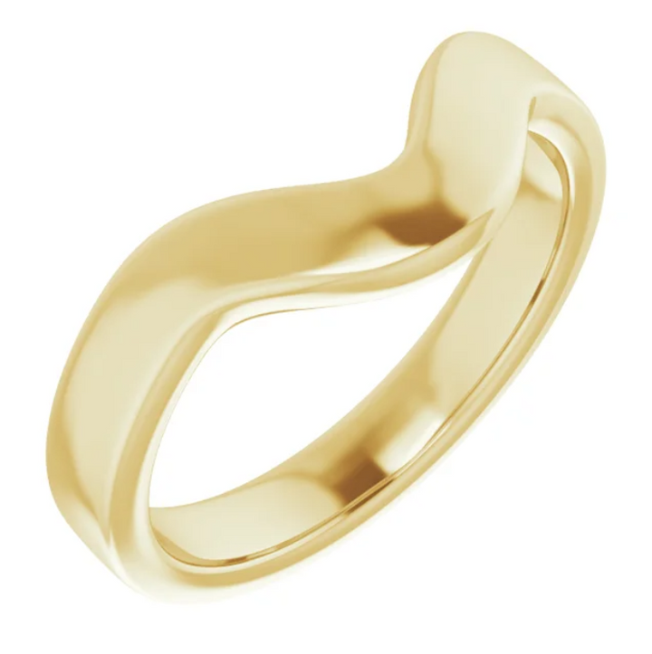 14K Yellow Gold Band for 10x5 mm Marquise Ring 57973:358:P