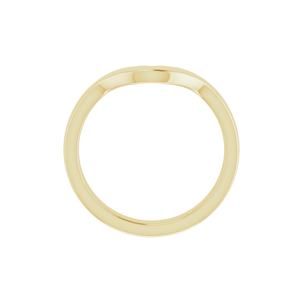 14K Yellow Gold Band for 10x5 mm Marquise Ring 57973:358:P