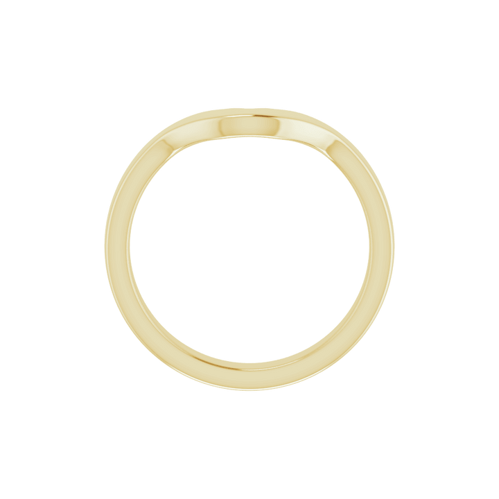 14K Yellow Gold Band for 10x5 mm Marquise Ring 57973:358:P
