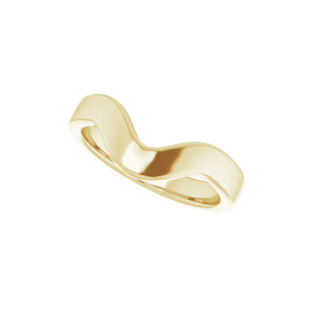 14K Yellow Gold Band for 10x5 mm Marquise Ring 57973:358:P