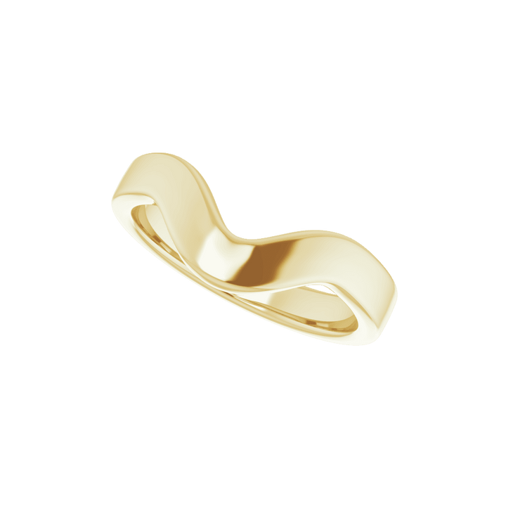 14K Yellow Gold Band for 10x5 mm Marquise Ring 57973:358:P