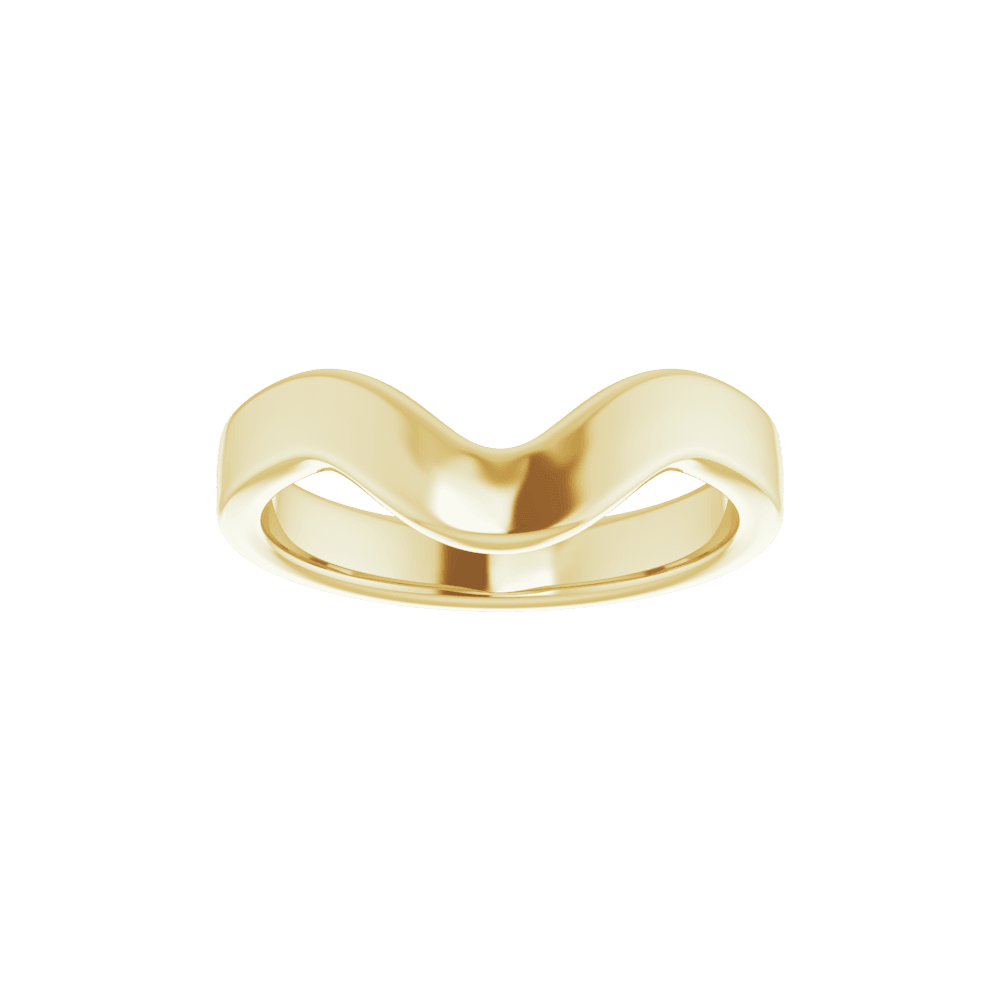 14K Yellow Gold Band for 10x5 mm Marquise Ring 57973:358:P