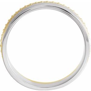 14K Yellow/White Gold 6 mm 3/8 CTW Diamond Men's Band. 122257:6003:P