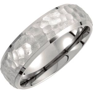 Titanium 7 mm Beveled-Edge Inlay Men's Band. T954:010:P